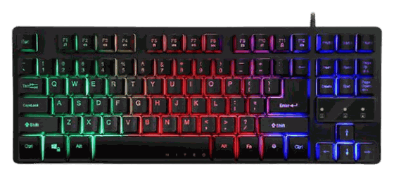 Tastiera gaming retroilluminata